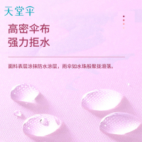 天堂 防风晴雨伞三折男女款雨伞商务伞 字母藏青