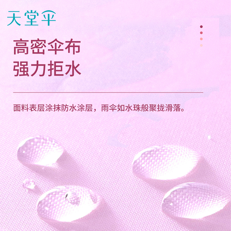 天堂 防风晴雨伞三折男女款雨伞商务伞 字母藏青