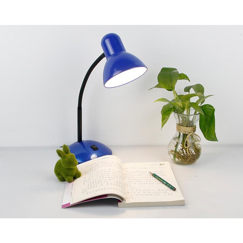 led台灯护眼书桌小学生写字宿舍寝室学习儿童卧室床头工作插电式白色