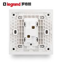 罗格朗(Legrand)开关插座逸景碳素黑色家用墙壁电灯单开单联面板86型暗装一开单控开关