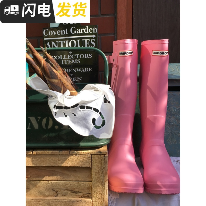 时尚高筒防雨靴女士胶鞋靴防滑鞋户外套鞋秋冬成人雨鞋女启如