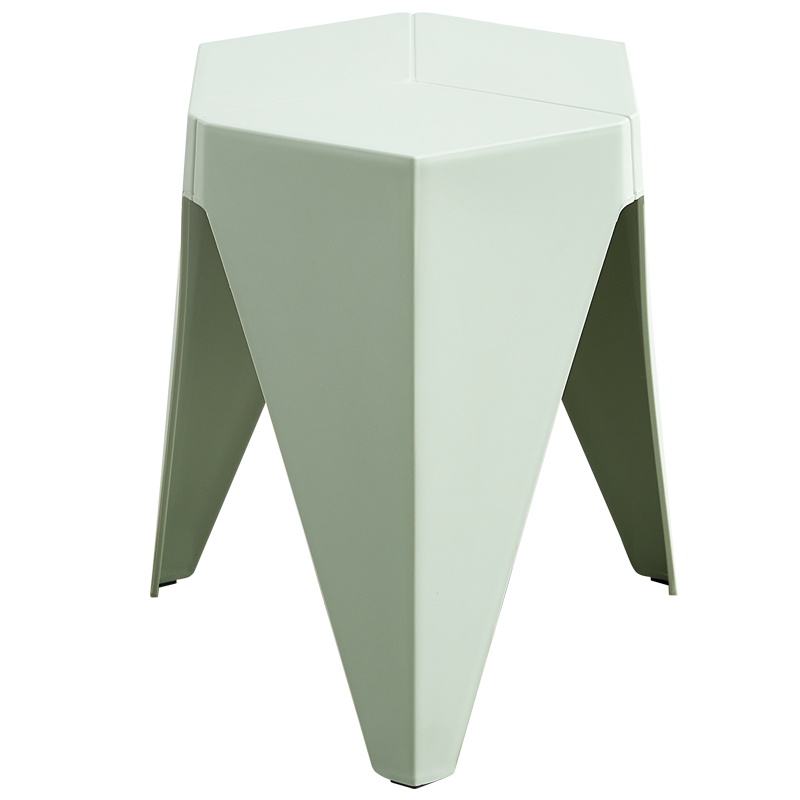 迅众 家用塑料凳子北欧风车圆凳加厚可叠放胶凳简约现代餐桌椅子高板凳高清大图