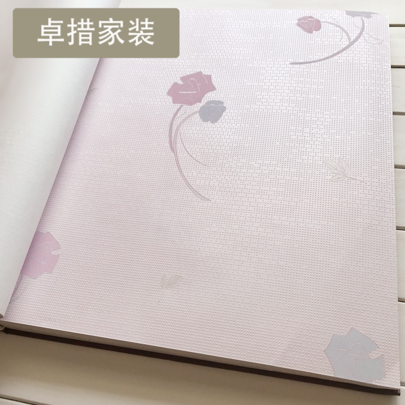 温馨田园卧室墙纸 经典立体小碎花卧室壁纸 环保无纺布壁纸 U010壹德壹