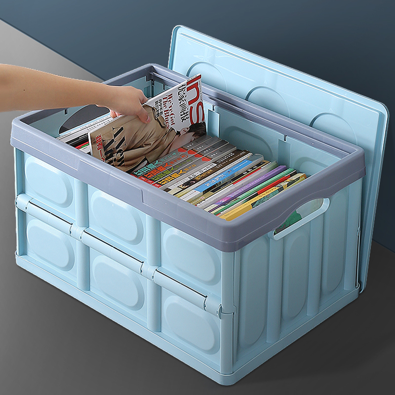 书箱收纳箱折叠学生书本书籍整理箱神器储物盒子塑料装书箱子家用