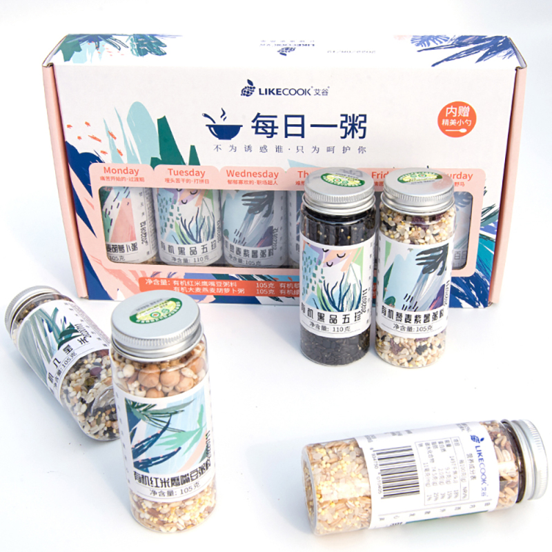 艾谷有机每日一粥礼盒630g(6小罐)