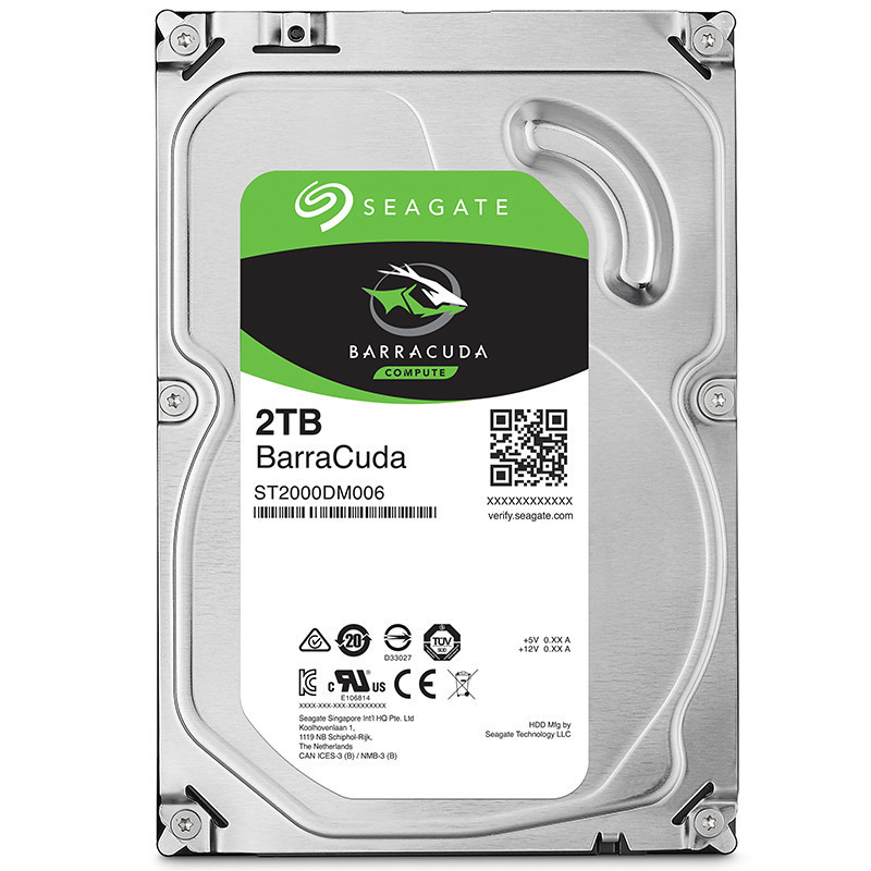 三星(Seagate)ST2000DM008酷鱼2TB 7200转256M SATA3 台式机械硬盘