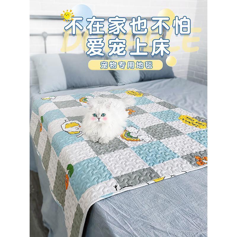 狗垫夏季宠物地垫睡觉用耐咬狗窝狗猫笼狗笼垫板夏天狗狗垫子睡垫 黄色小动物 S(适用猫砂垫/餐垫)