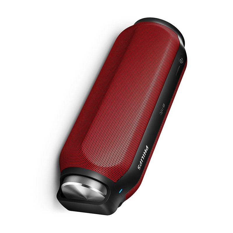 Philips/飞利浦BT6600/93便携蓝牙3.0音箱家居/户外运动防水音响低音炮 充电宝免提通话/NFC功能 红色