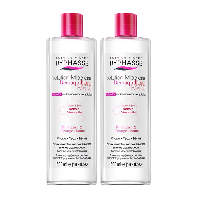 蓓昂斯BYPHASSE 四效合一养肤卸妆水500ml/瓶