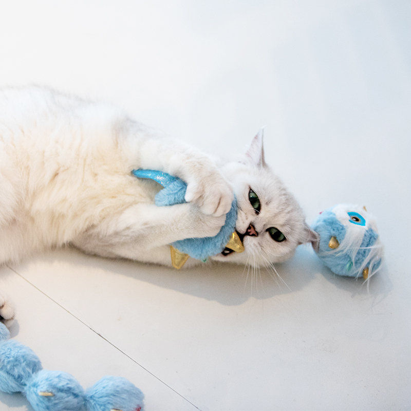 GiGwi贵为猫玩具逗猫棒毛绒铃铛磨牙棒逗猫小猫宠物猫咪用品逗猫神器