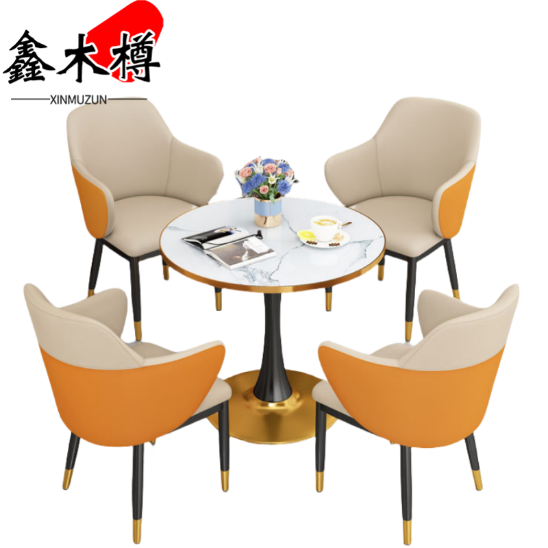 鑫木樽桌椅组合一桌四椅套高清大图