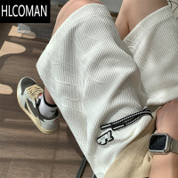 HLCOMAN短裤男士夏季2025新款潮牌五分裤子男款运动宽松外穿休闲中裤