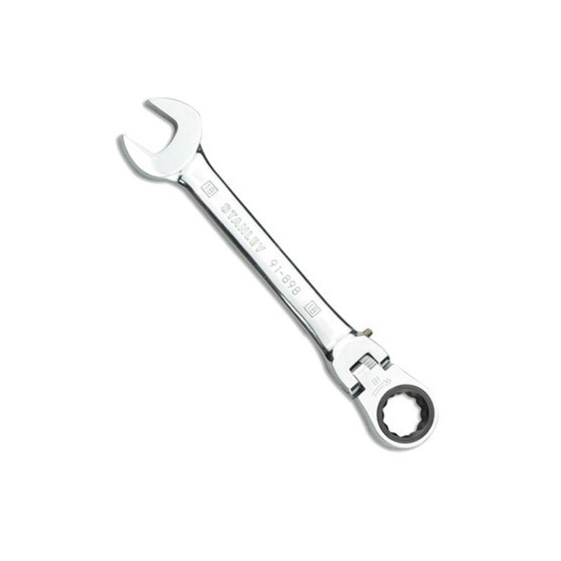 史丹利(STANLEY) 公制精抛光活头棘开两用快扳19mm