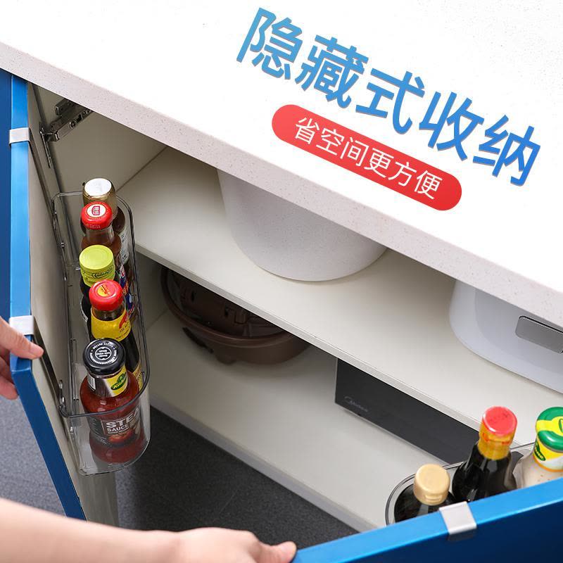 家柏饰(CORATED)厨房壁挂式多功能收纳挂架家用橱柜免打孔收纳架浴室板收纳架子图片