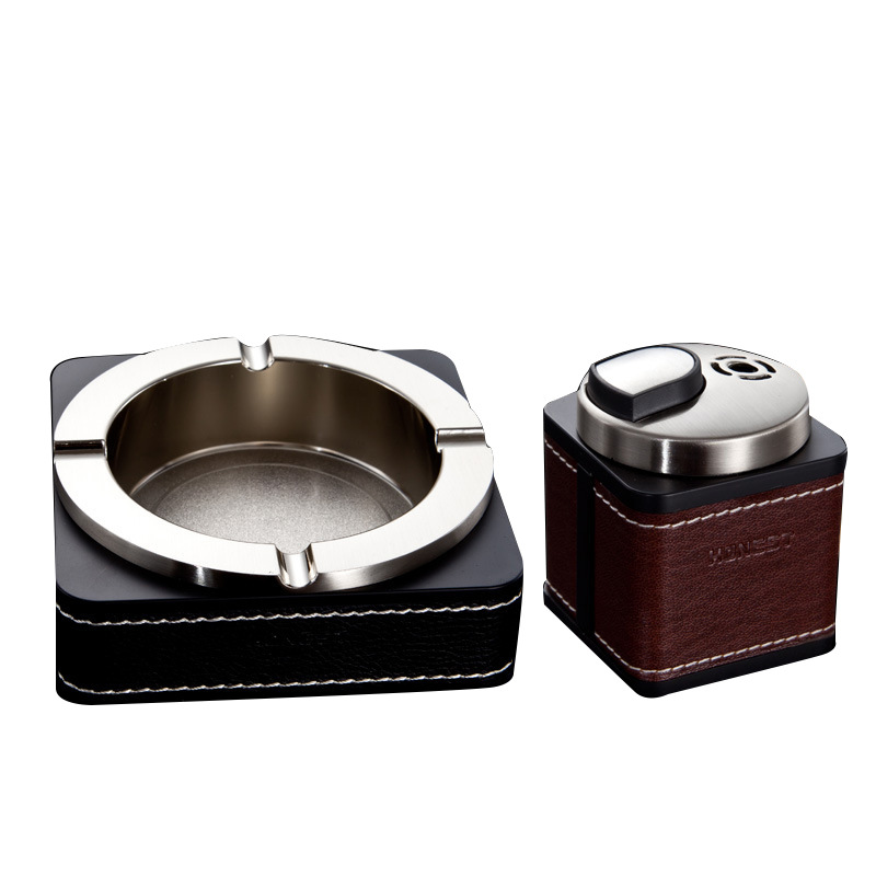 优利德(UNI-T) 百诚正品烟具大气精品金属台式打火机烟灰缸创意礼品套装金属台式800g高清大图