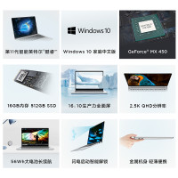 联想(Lenovo)小新Pro13 高性能轻薄本 2021款 13.3英寸超长续航本手提轻薄笔记本电脑十一代酷睿i5-1135G7 16G 512G MX450 2.5K 高色域屏