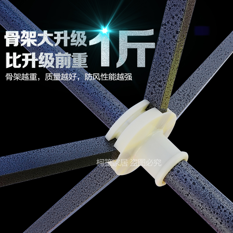大号户外遮阳伞摆摊伞太阳伞商用伞大型伞地摊四方伞防晒防雨折叠 酒红2.0*2.0四档调节/银胶加厚高清大图