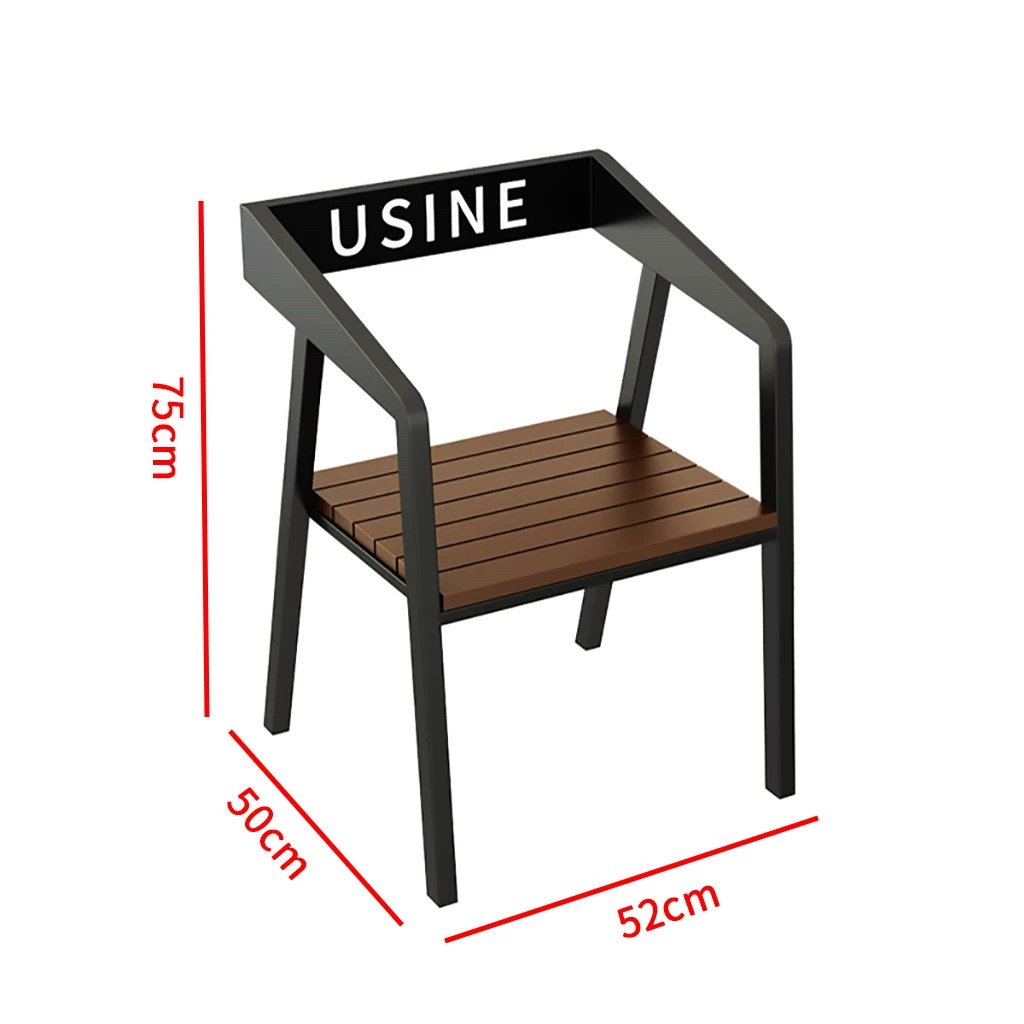苏宁 金菲罗格 办公家具 户外休闲防腐木单椅 A款单椅高清大图
