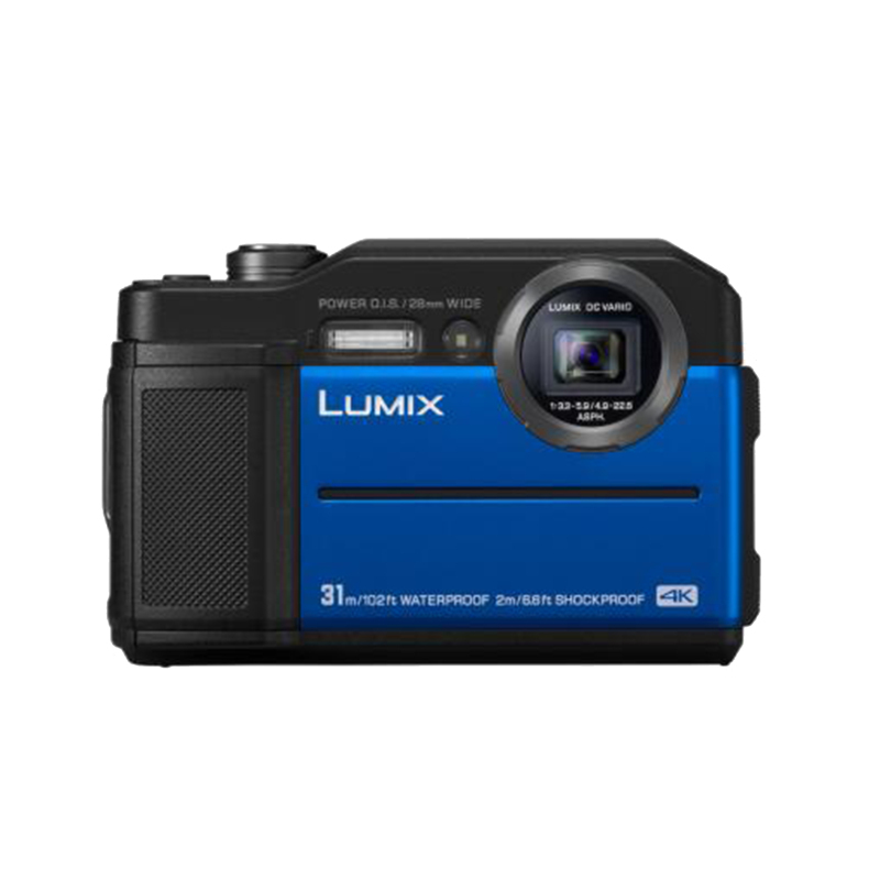 松下（Panasonic）DC-TS7GK 蓝色 防水运动相机/五防相机 防水 防尘 防震 防冻 防压