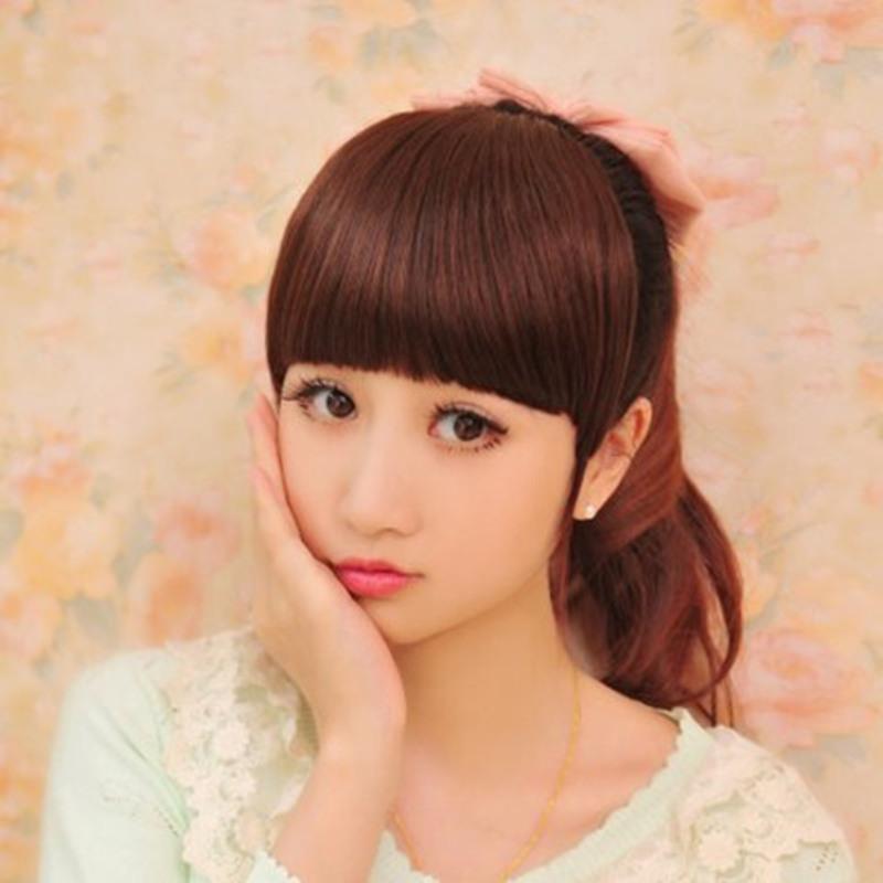 空气刘海假发片女自然逼真隐形无痕修脸齐刘海留流海假刘海头帘儿