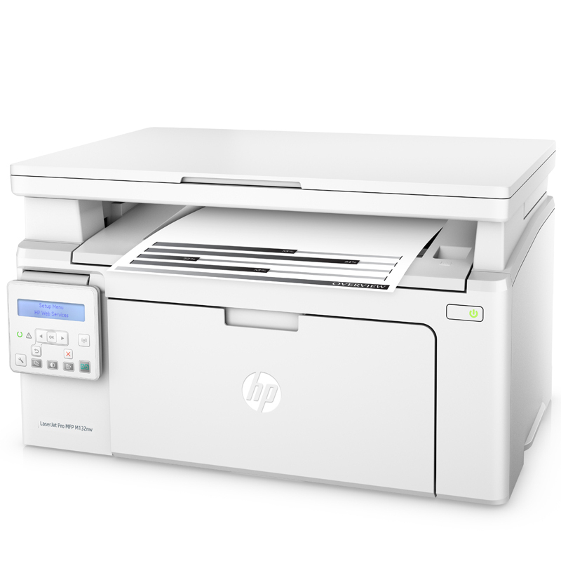 惠普(hp)m132nw打印机黑白激光/多功能打印复印扫描一体机126nw升级款