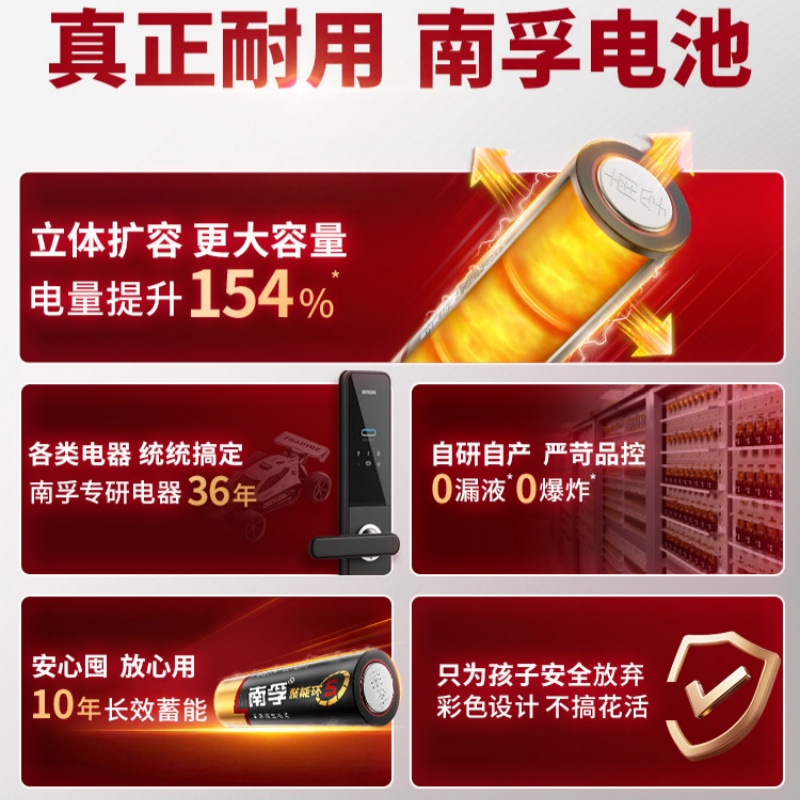 南孚碱性七号电池儿童玩具燃气表电池 7号24节高清大图