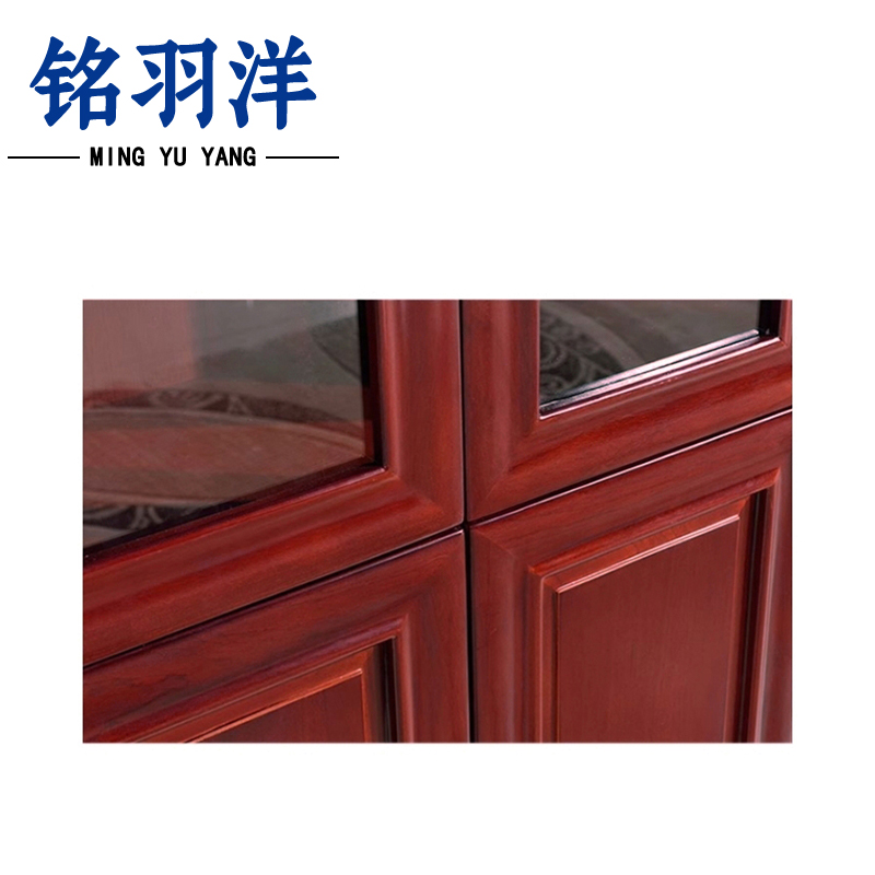 铭羽洋书柜2000*400*2000mm台高清大图