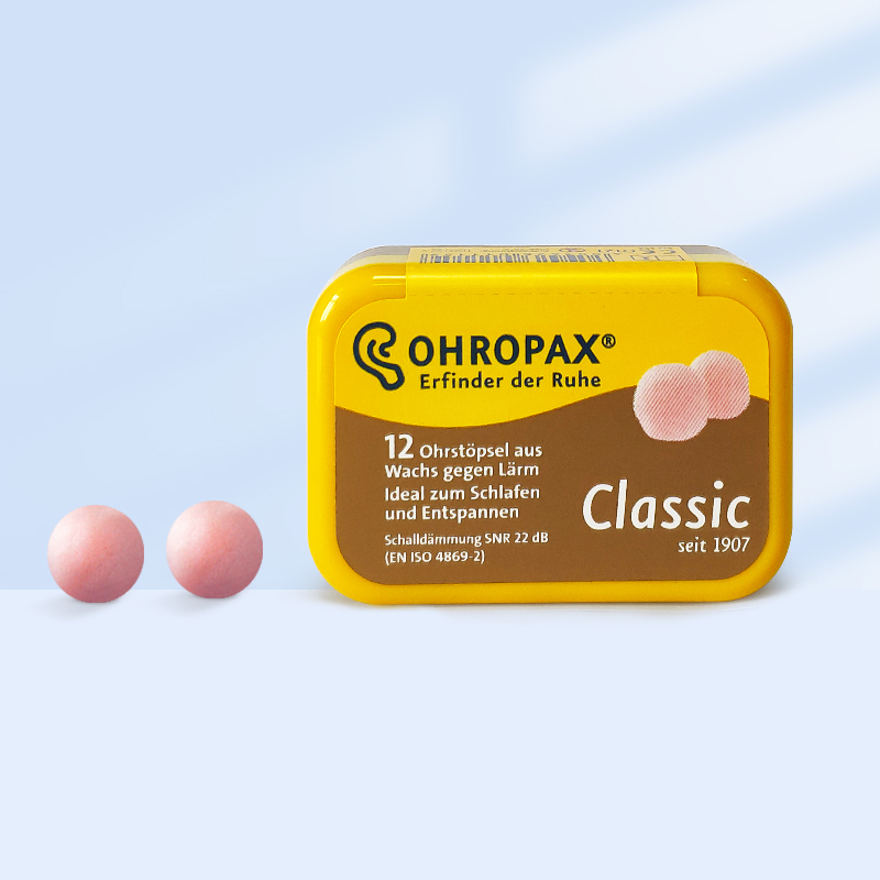 德国ohropax classic睡眠防噪音耳塞宿舍睡觉神器防吵闹降噪