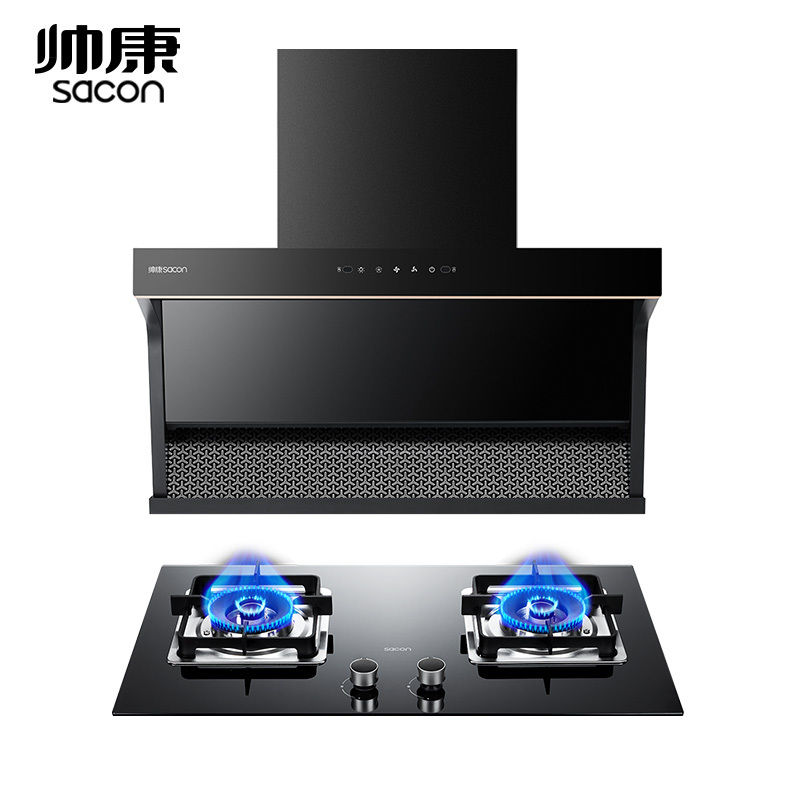 [苏宁专供]帅康sacon烟灶套餐顶侧双吸厨电套装7字型吸油烟机煤气灶
