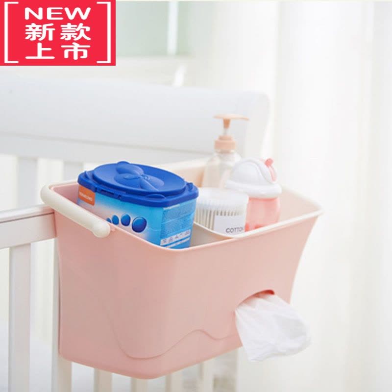 可莉允婴儿床挂收纳挂袋挂篮装尿不湿的床头尿布床边置物袋多功能储物袋图片