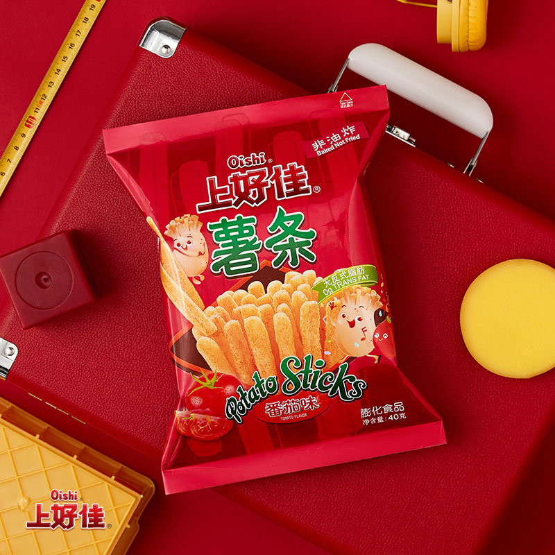 上好佳 薯条番茄口味 膨化食品 40g高清大图