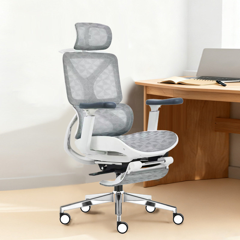 臻远 ZY-8933 办公椅午休椅转椅 白框 单位:把高清大图