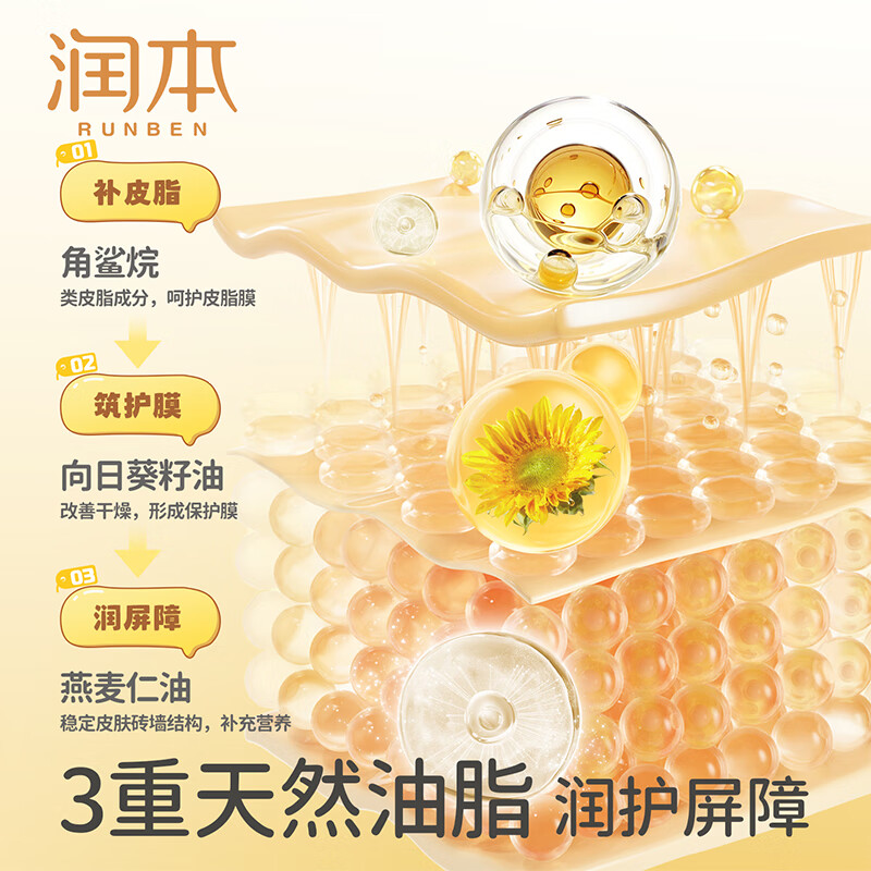 润本儿童维E精华护手霜40g*2高清大图