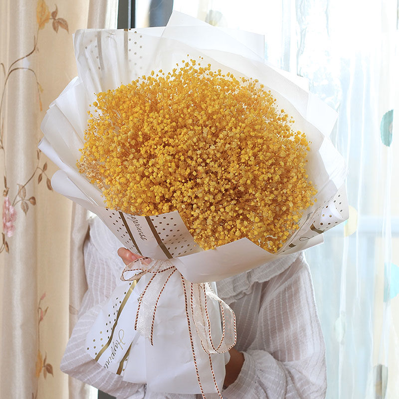 生日礼物满天星干花礼盒闺蜜创意永生18岁成人束圣诞节礼物袋|精包装