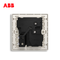 ABB开关插座 轩致无框 雅白色 一开五孔带开关电源插座AF225