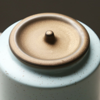 苏氏陶瓷(SUSHI CERAMICS)茶叶罐经典亚光铁锈茶具配件(蓝)