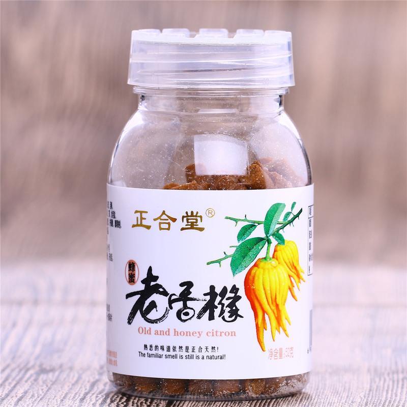 正合堂蜂蜜盐金枣山楂糕无花果柚子丹金梅丹盐津枣咸金枣老香橼 盐金枣4瓶