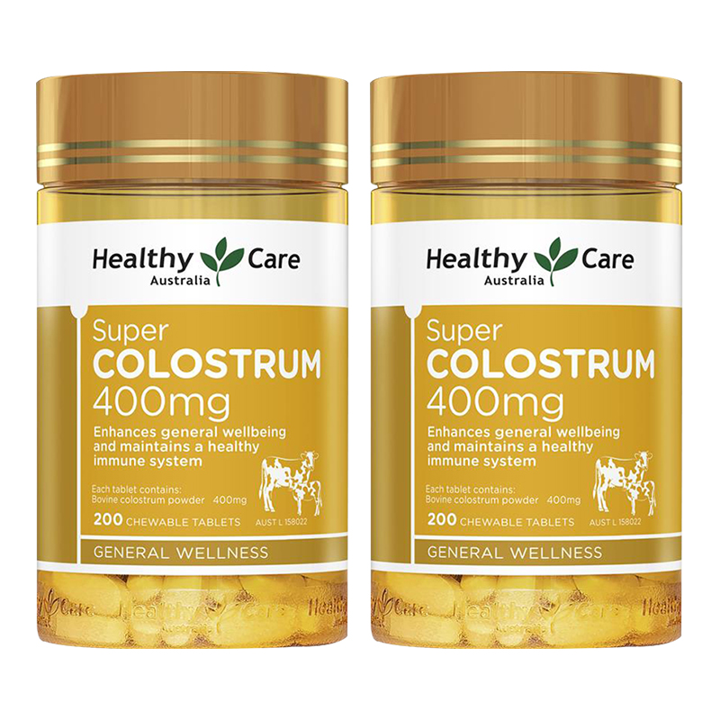 澳世康(Healthy Care)牛初乳咀嚼片200粒/瓶装 澳洲进口膳食营养补充剂 高钙高蛋白 效期25.8高清大图