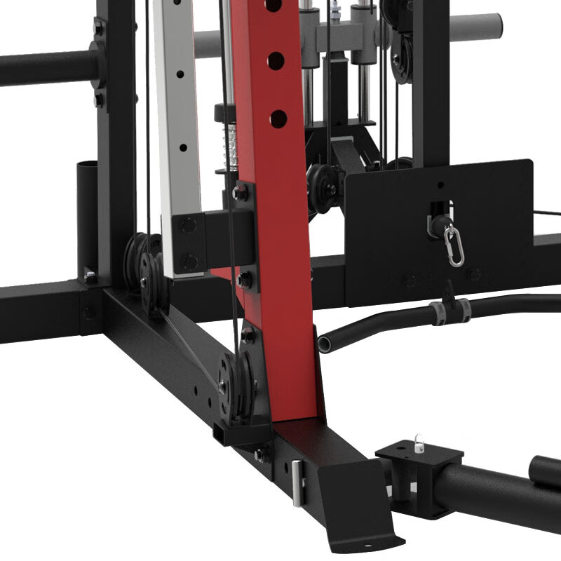 军霞(JUNXIA) JX-SM3300商用史密斯机龙门架+JX-SM300(多功能史密斯训练器)带哑铃凳+100kg片高清大图