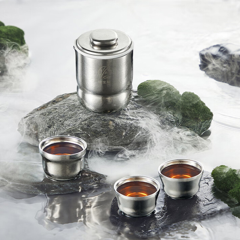 物生物茶器套装空谷幽兰JV012495-0300-BS纯钛高端便携高清大图