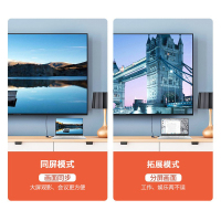绿联 HDMI转VGA线转换器 高清视频转接头适配器 笔记本电脑机顶盒子连电视显示器PPT投影仪线 黑色