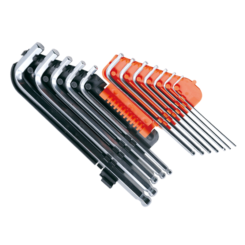 维度WEDO成套内六角扳手加长球头(工业级)英制12件1/16“-3/8”mm WD266 /盒高清大图