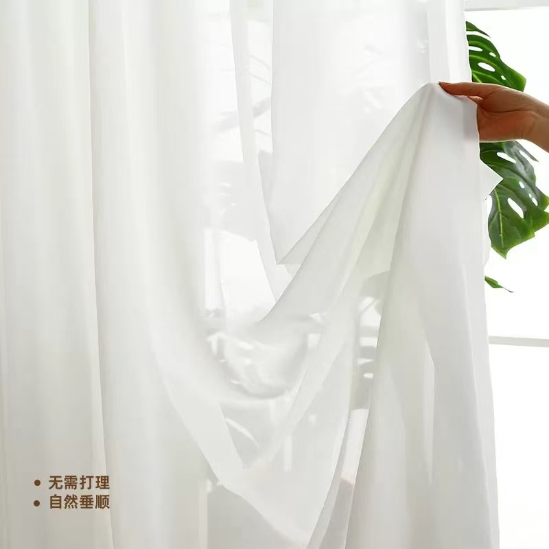 梦佳莉白纱帘透光不透人 SY-RSL001 米高清大图