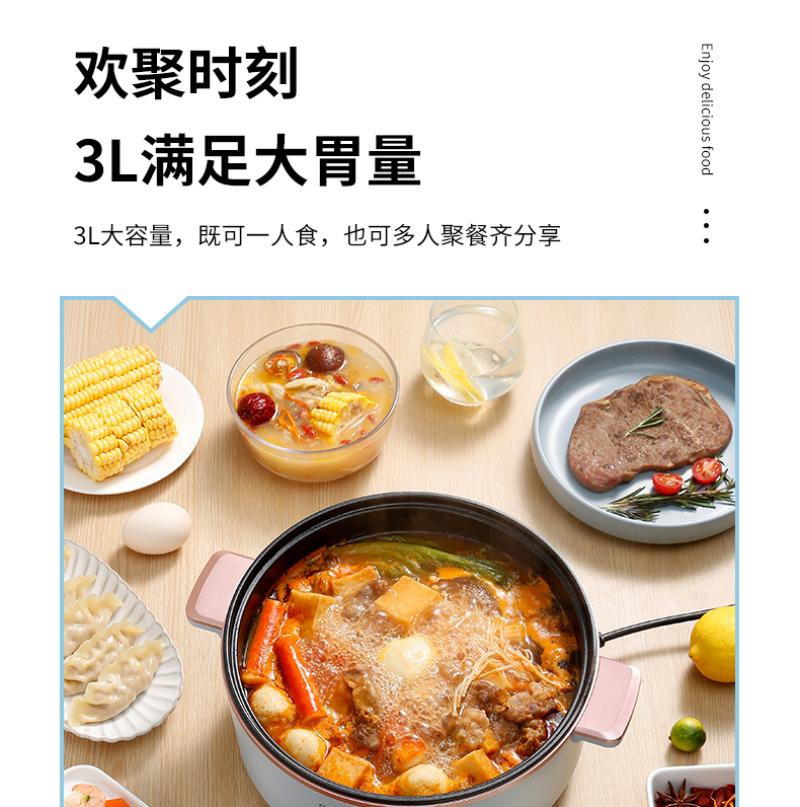 春花 多功能电煮锅CZG-01A-高清大图