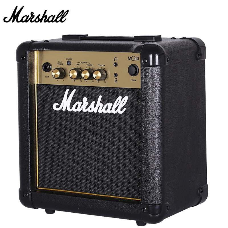 马歇尔(Marshall)吉他音箱 MG10G电吉他音箱 初学原声失真效果马勺电吉他音响 24W