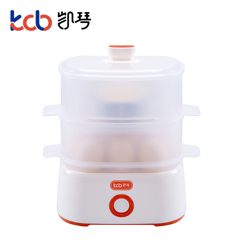 kcb/凯琴煮蛋蒸蛋器自动断电迷你鸡蛋机小型家用早餐神器多人多功能KC-ZD01-2(双层)