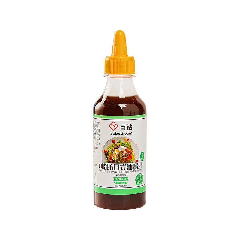 百钻 0脂肪日式油醋汁258ml/瓶