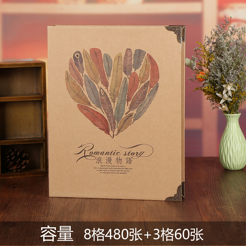可放640张3寸照片名片火车票夹本电影票据收藏收集纳相册日用创意家居