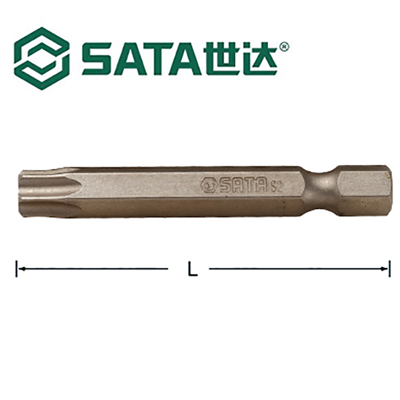 世达(SATA)5件套6.3MM系列50MM长花形旋具头T27(SA59336)