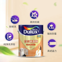多乐士（Dulux）金装无添加全效乳胶漆内墙面漆 油漆涂料 A833 5L*2 哑光白色